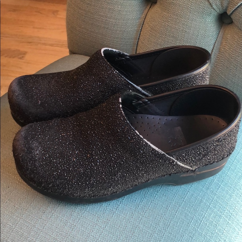Dansko Black clog with texture